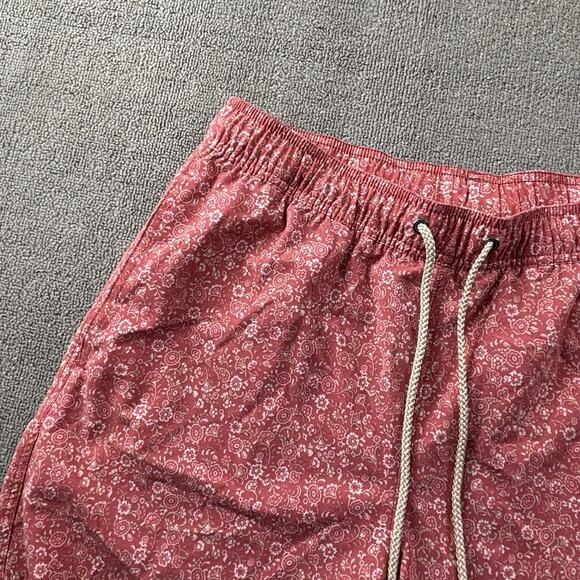 Fair Harbour Shorts Adult Size Large Red Active Athleisure Casual Men's - Picture 2 of 13